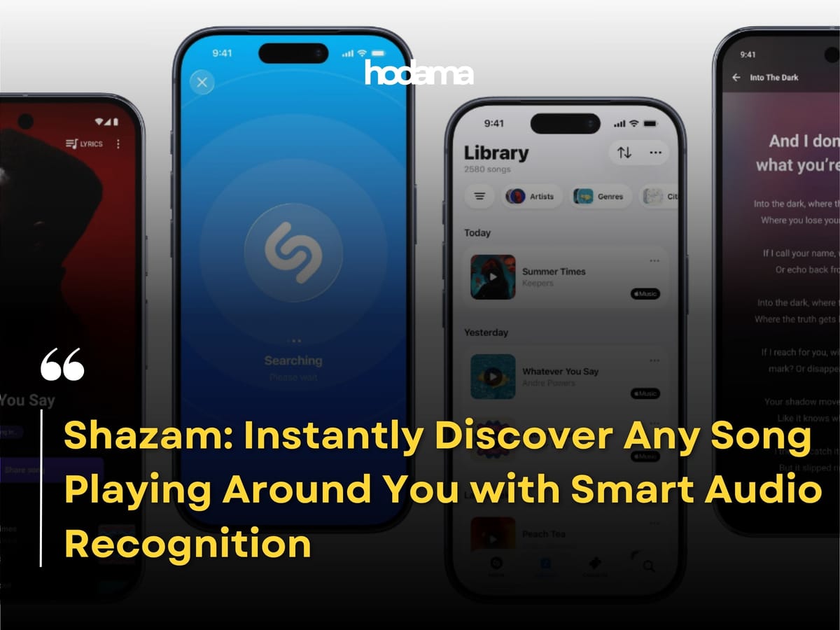 Shazam: Instantly Discover Any Song Playing Around You with Smart Audio Recognition