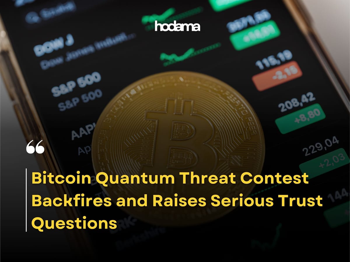 Bitcoin Quantum Threat Contest Backfires and Raises Serious Trust Questions