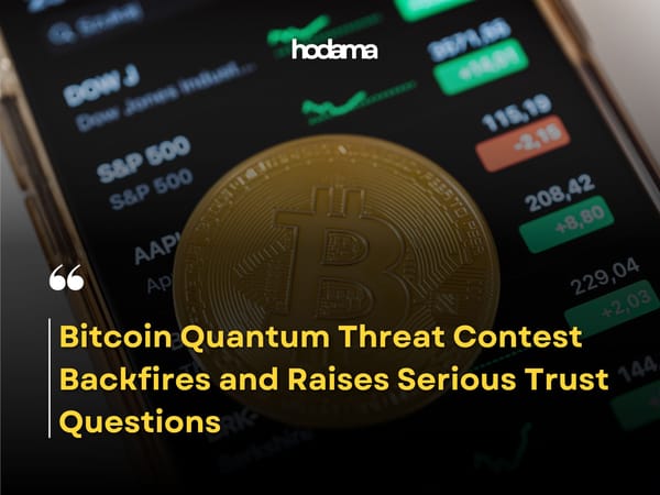 Bitcoin Quantum Threat Contest Backfires and Raises Serious Trust Questions
